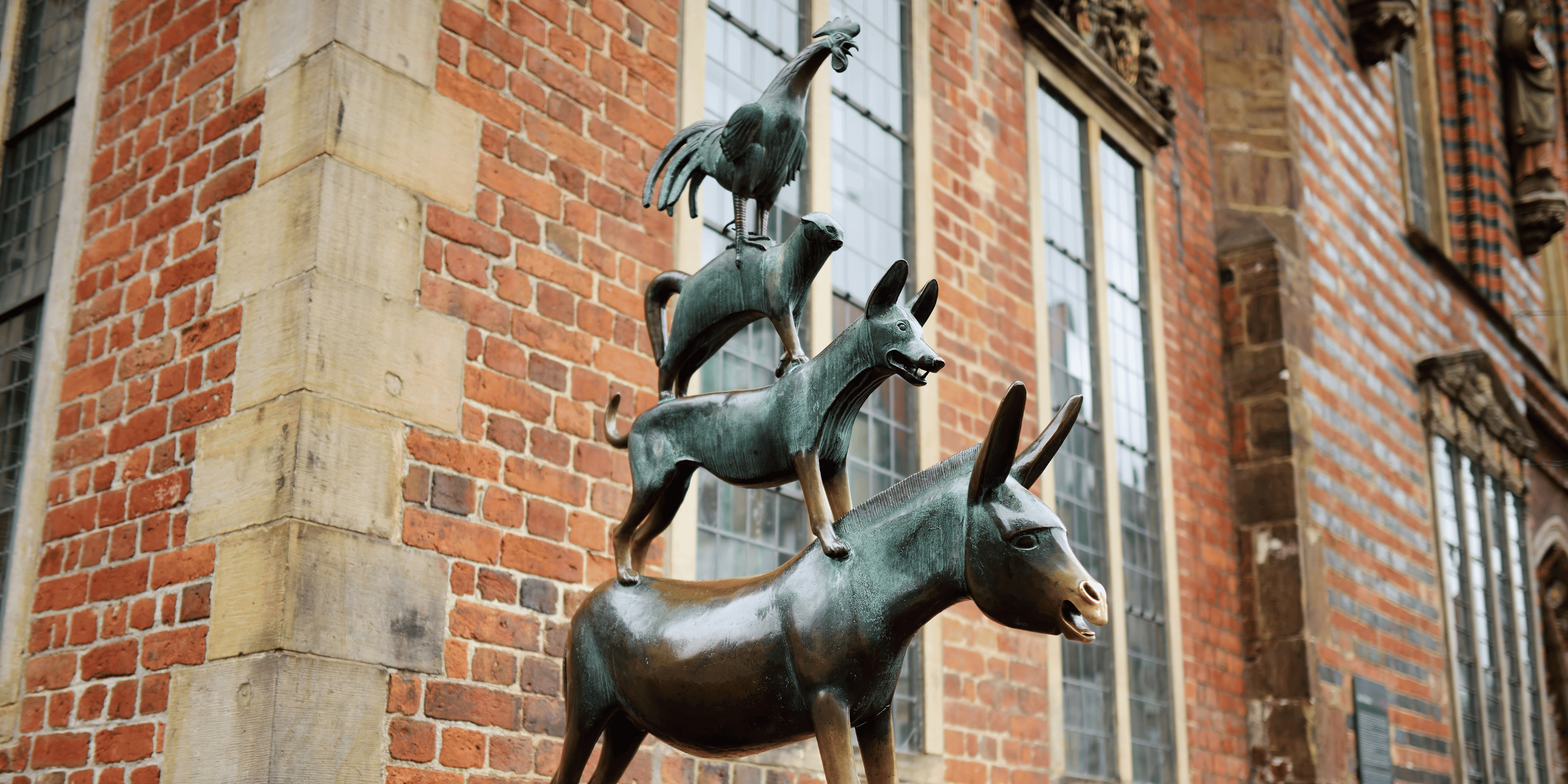 Bremerstadtmusikanten Denkmal in Bremen CBD Shinygram