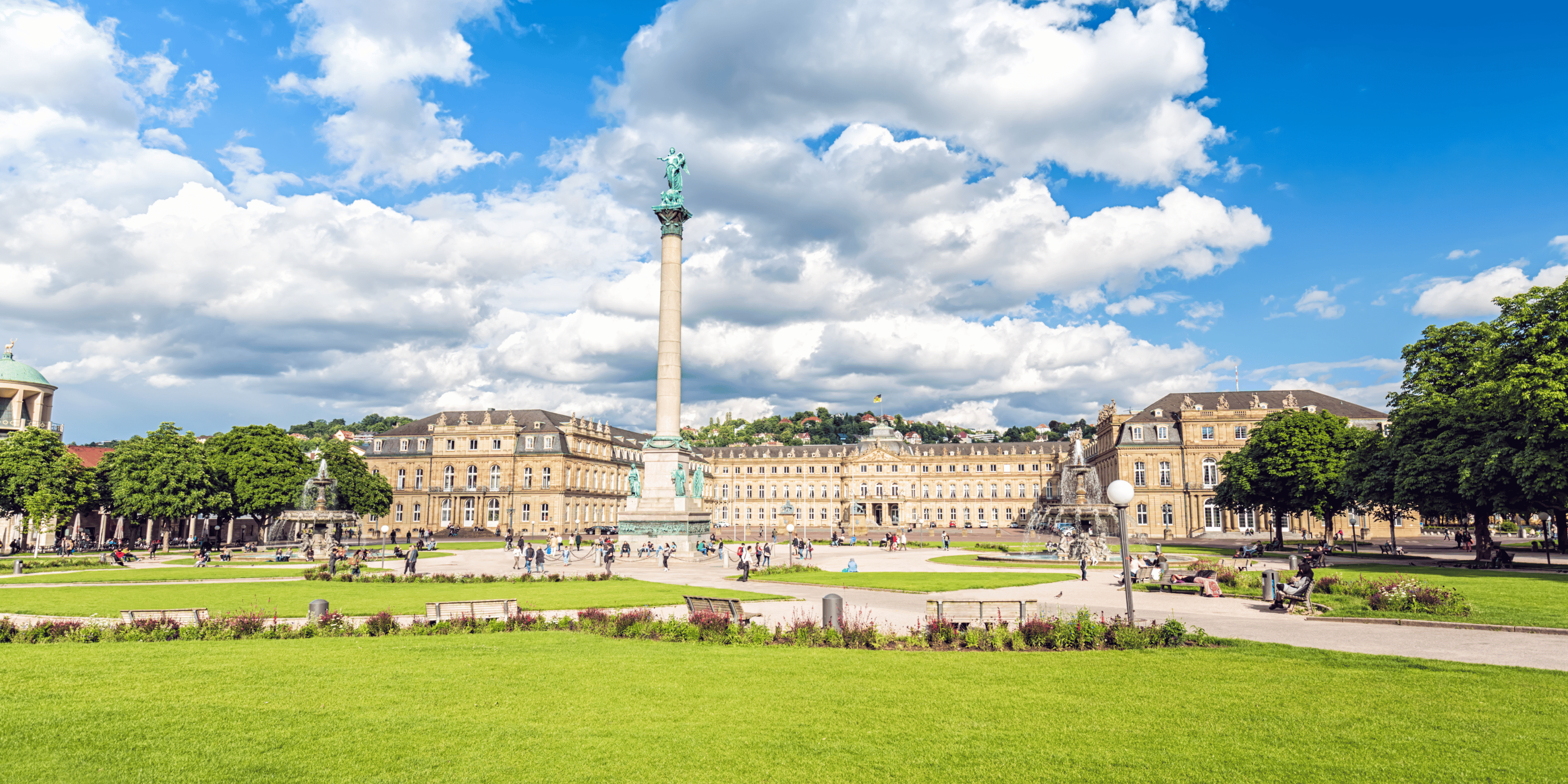 Schlossplatz und neues Schloss Stuttgart